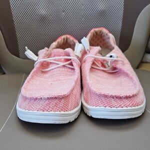 Hey Dude Pink Loafers